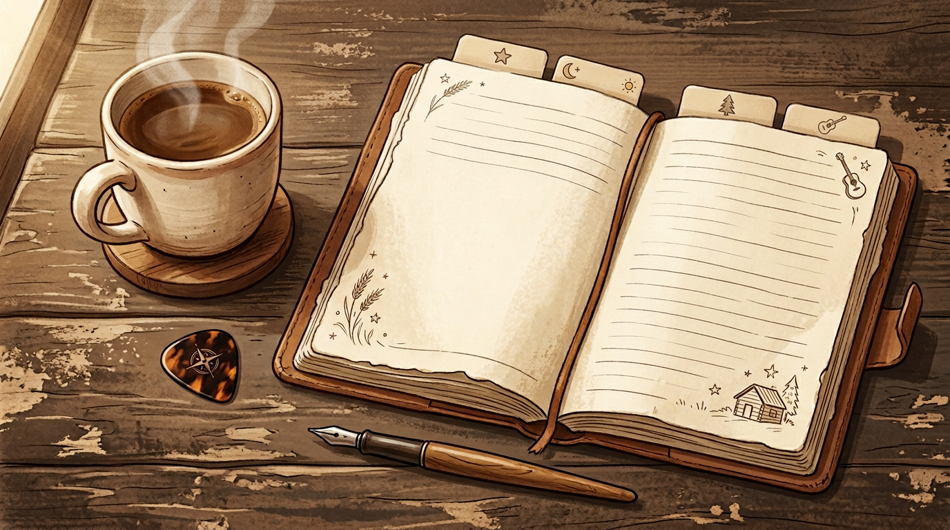 Country music style and prompt idea starters